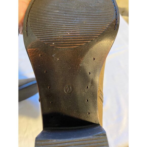 Pierre Dumas Womens Brown Ankle Booties With Zipper Closure - Size 10 - Picture 11 of 15